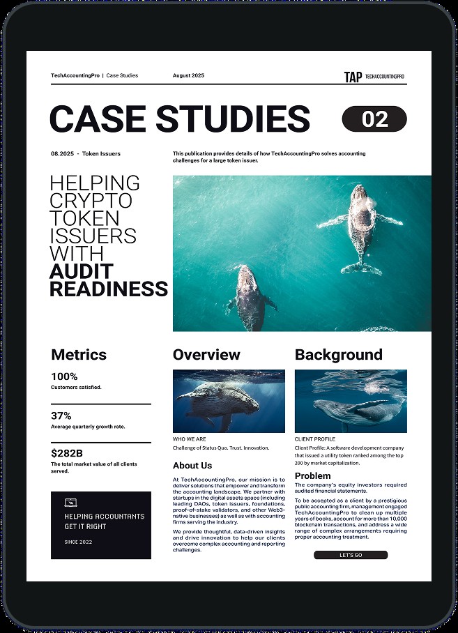 Helping Crypto Token Issuer with Audit Readiness